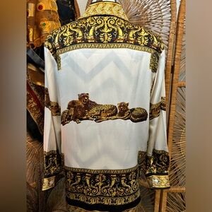 Vintage nwt 80s/90s Paolo Santini silk tunic shirt